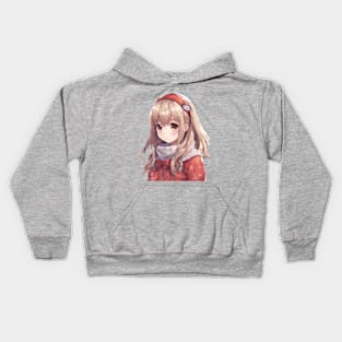 Cute Anime Girl #001 Kids Hoodie